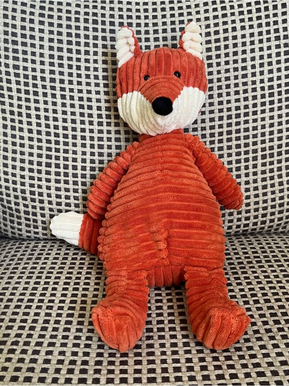Jellycat Fox Corduroy Orange Plush Stuffed Animal Toy London 17in 46cm Cordy Roy